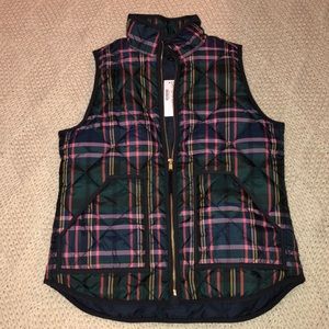 JCrew Plaid vest